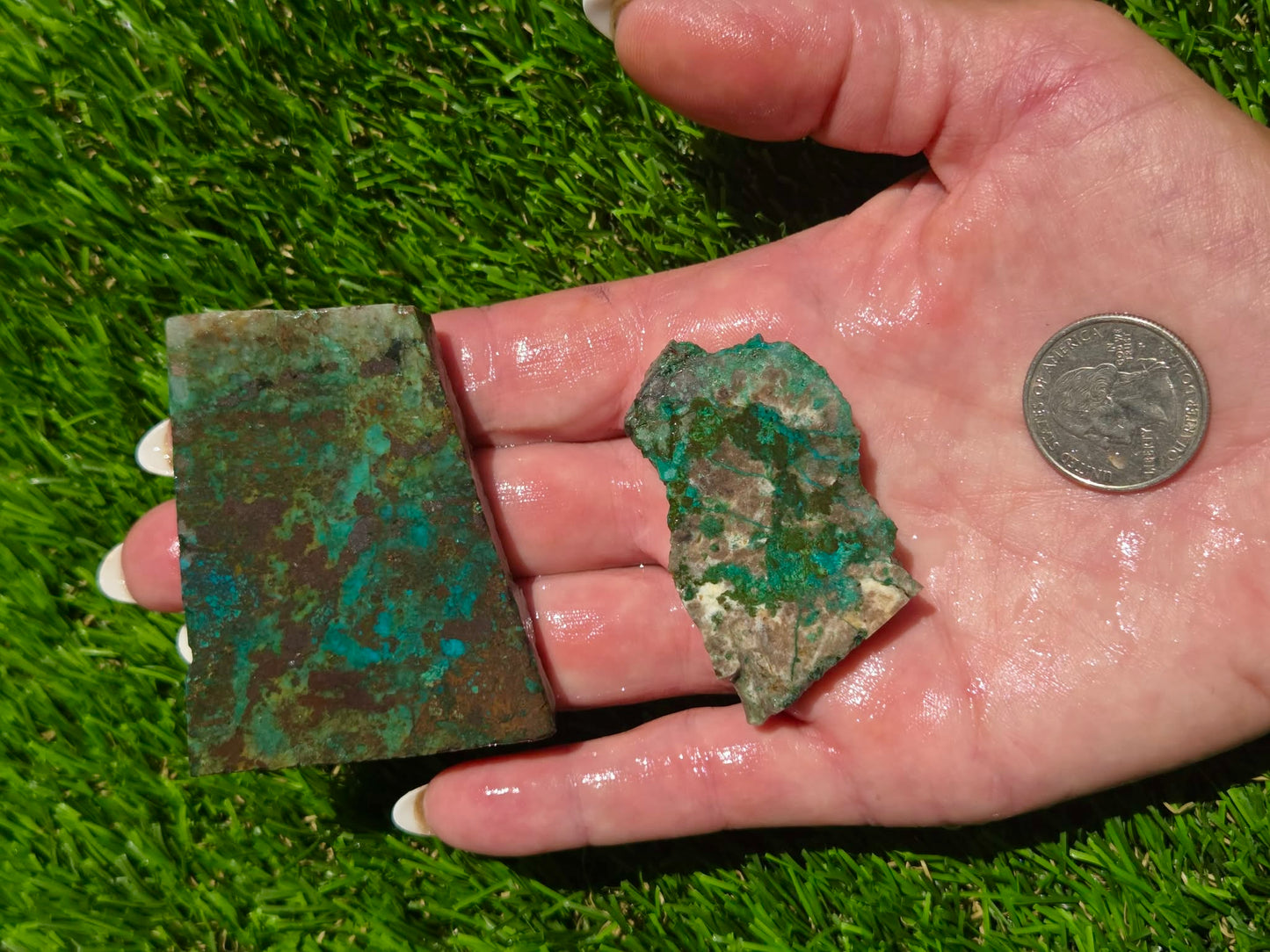 Globe Chrysocolla Slab Bundle-SB75