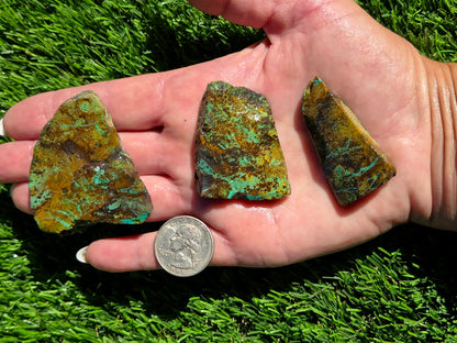 Dominican Mine Chrysocolla & Hematite Slab Bundle SB47