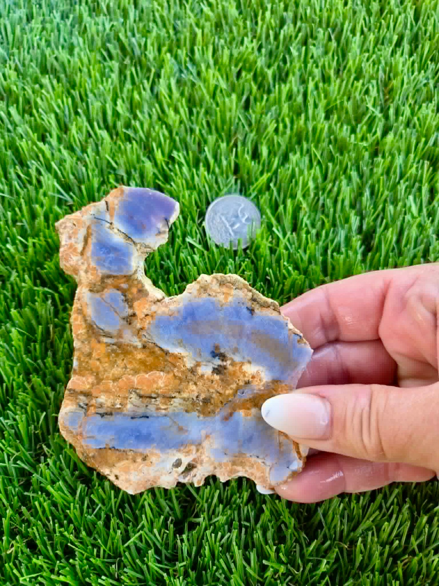 Purple Burro Creek Agate Slab F287-292