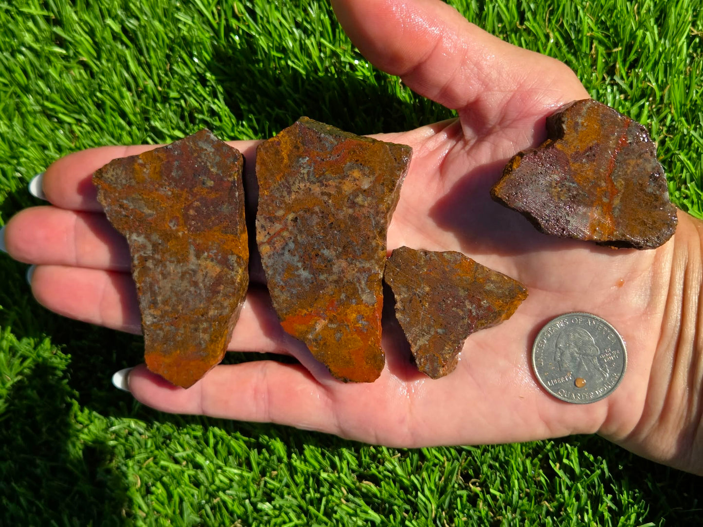 Orange Moss Agate Slab Bundle SB140