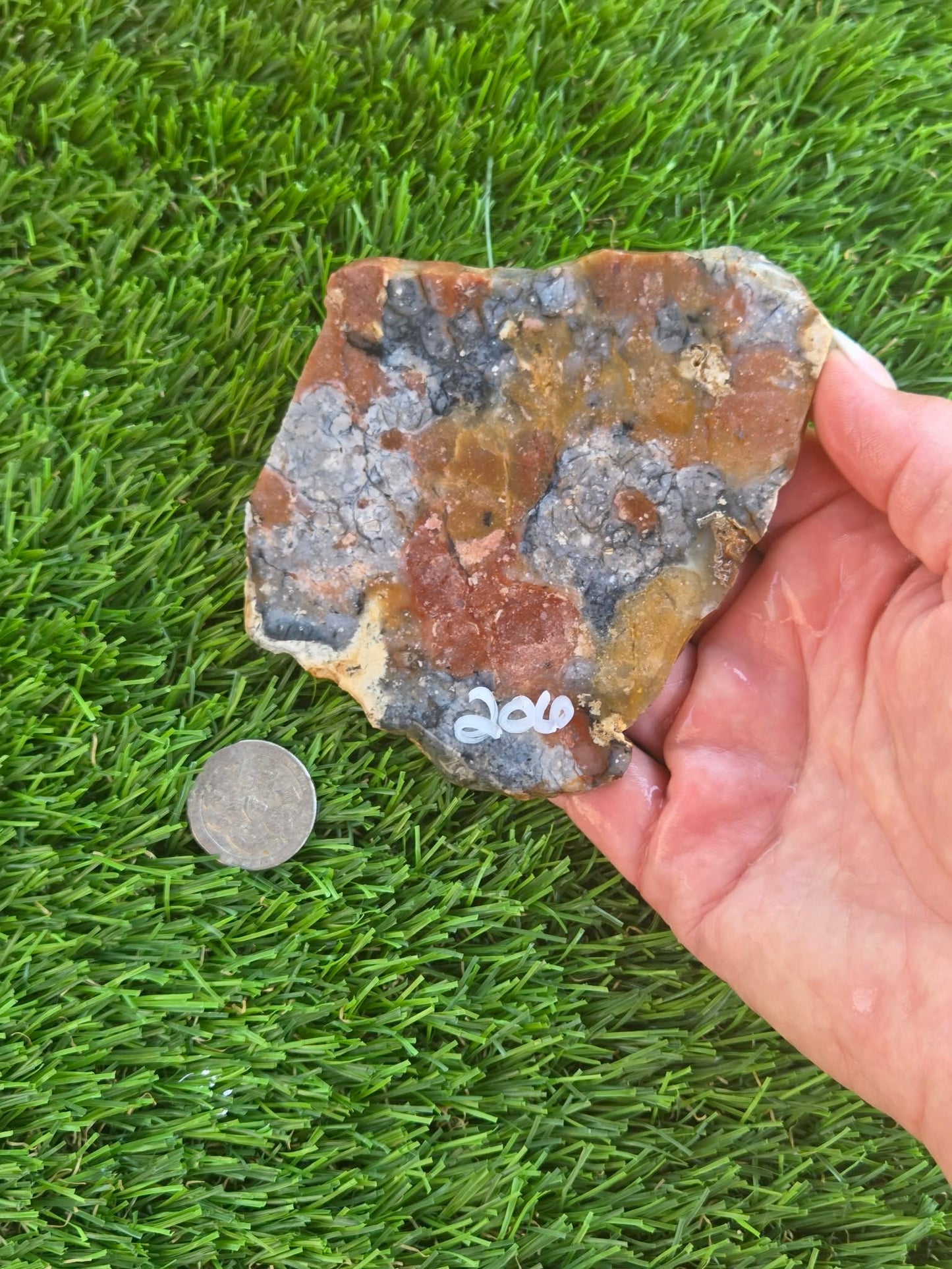Indonesian Red Marcasite Slabs I459-462