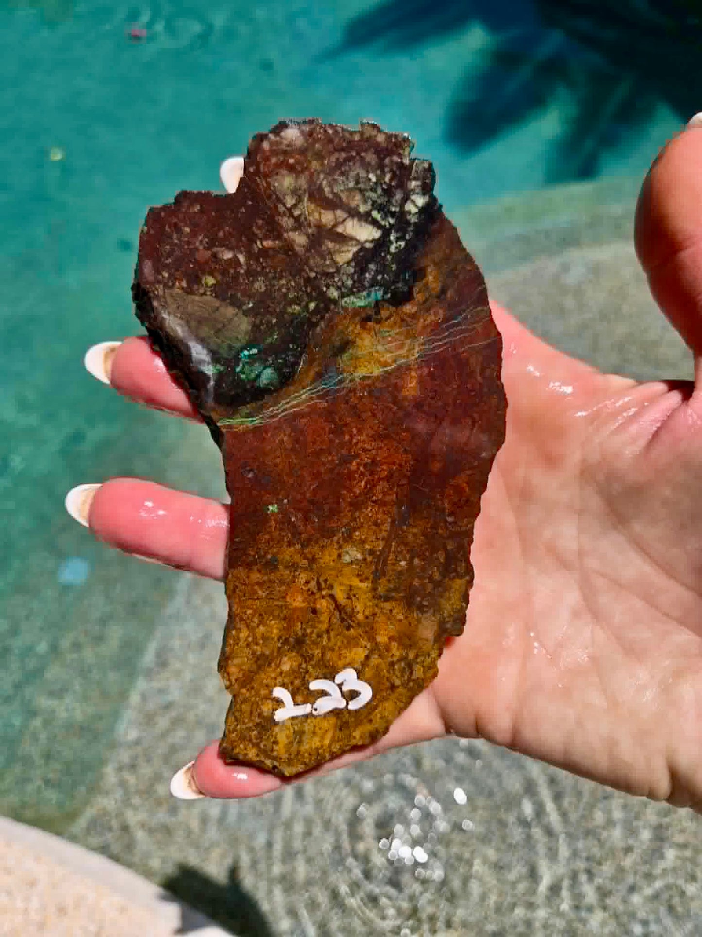 Planet Mine Chrysocolla Slab 220-223