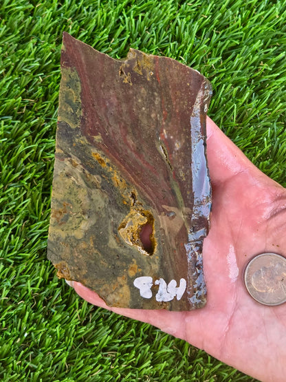 Indonesian Magnetic Banded Jasper Slabs Q824-827