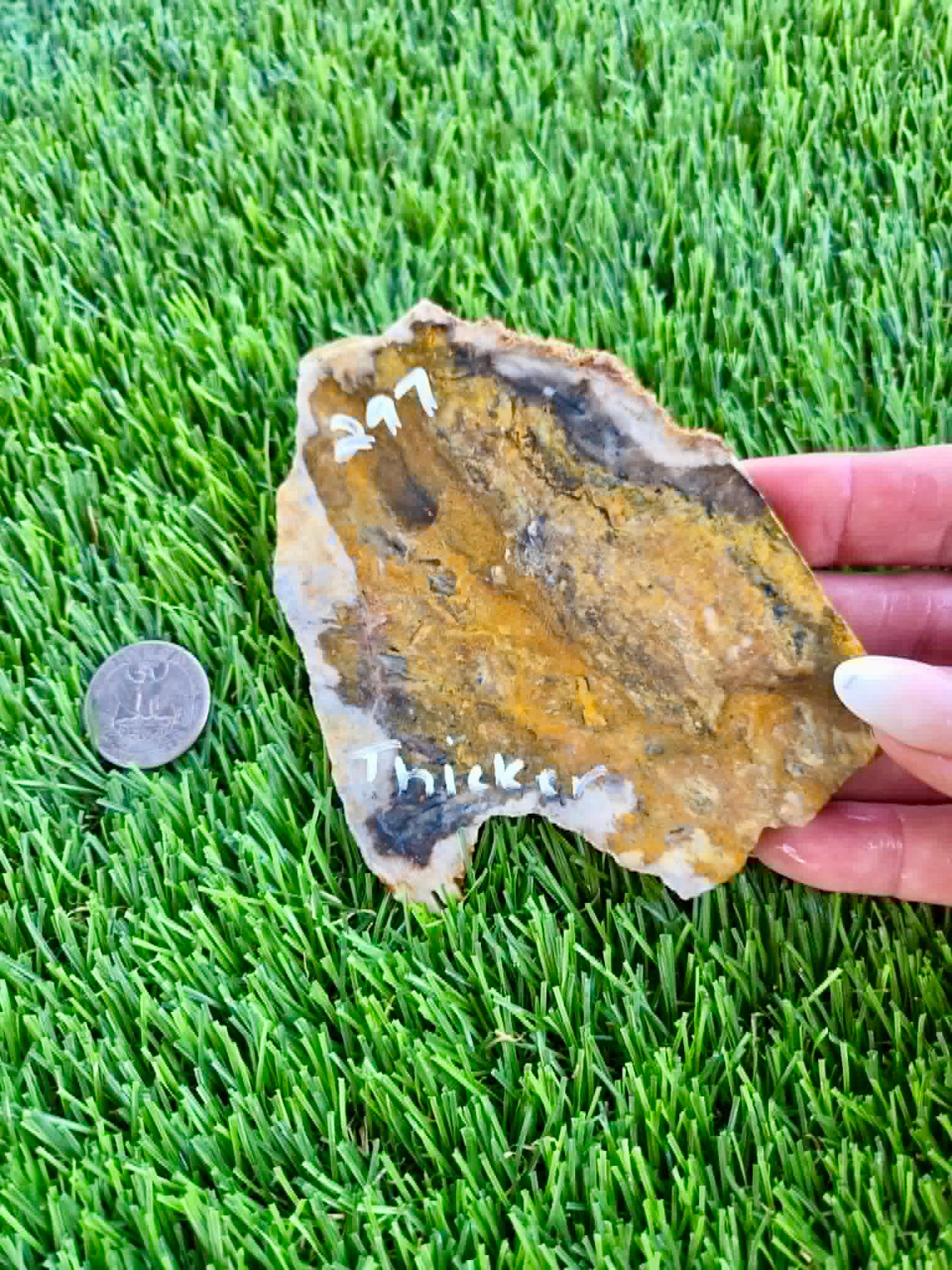 Iron-rich jasper/chalcedony with quartz Slabs F297-301