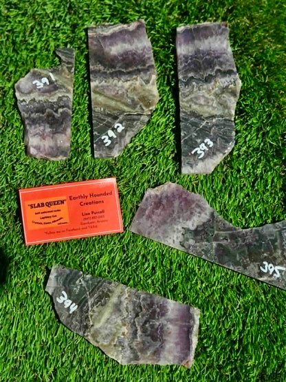 Chevron Amethyst Slabs H391-395