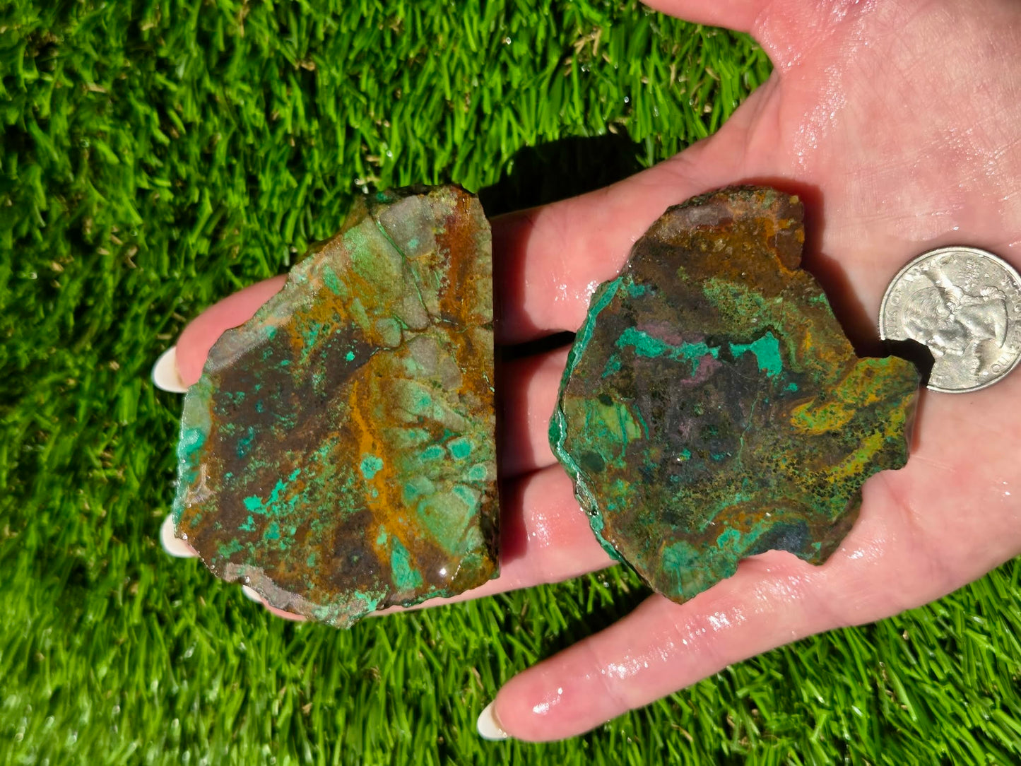 Malachite & Cooperite Slab Bundle SB86