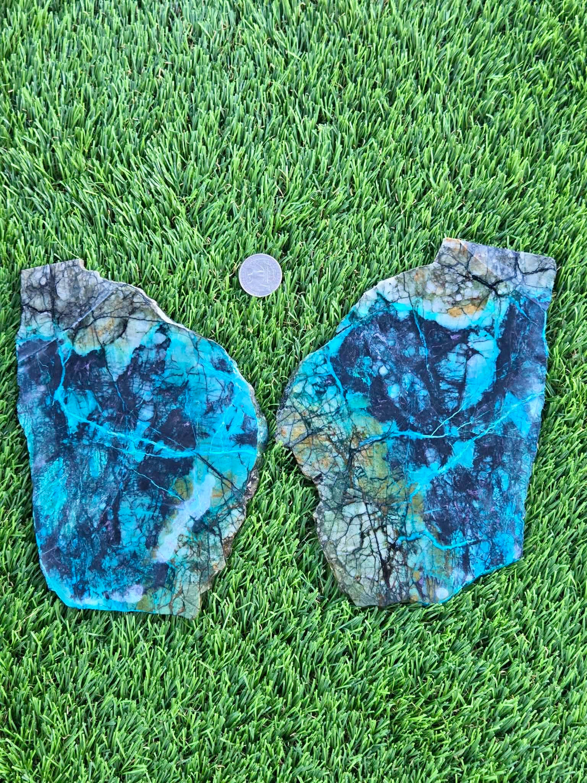 Inspiration Mine Chrysocolla & Cuprite Slabs T935–936