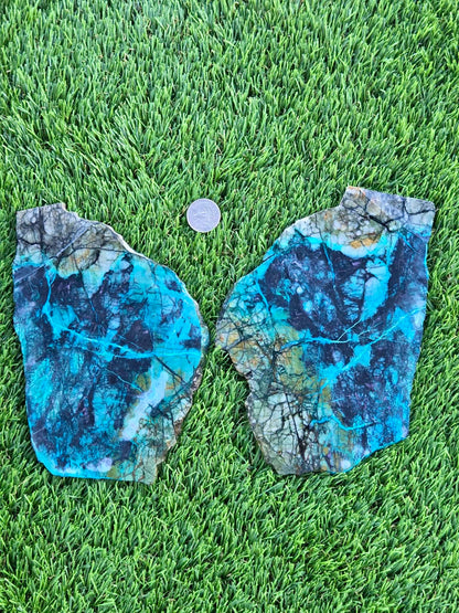 Inspiration Mine Chrysocolla & Cuprite Slabs T935–936