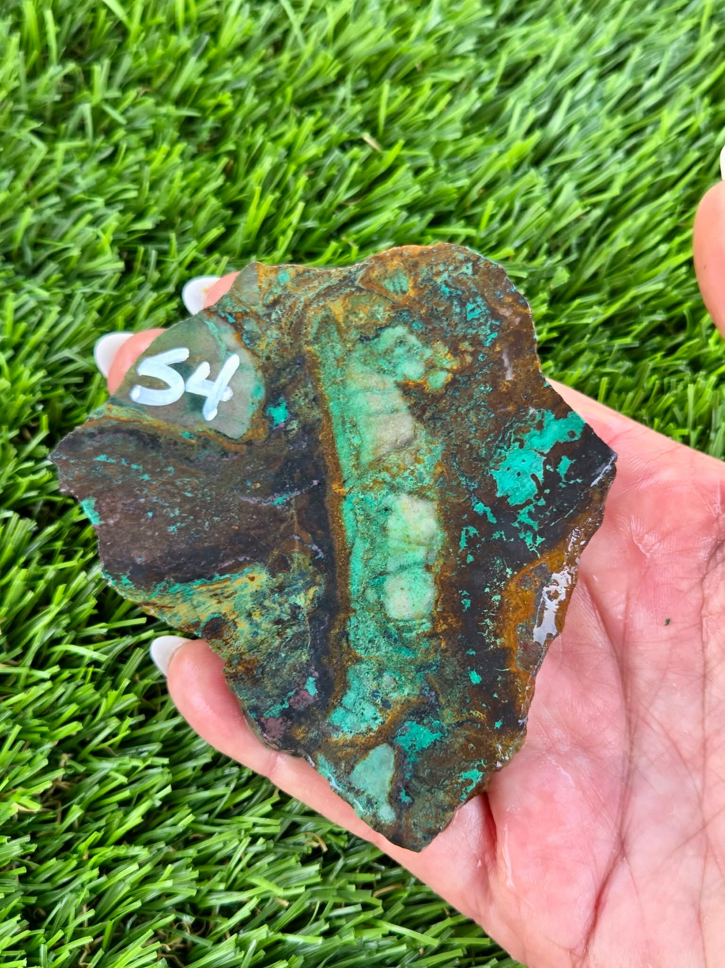 Globe Chrysocolla Slabs A50-55