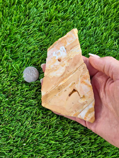 Natural Banded Mexican Onyx Calcite Slabs L575-580