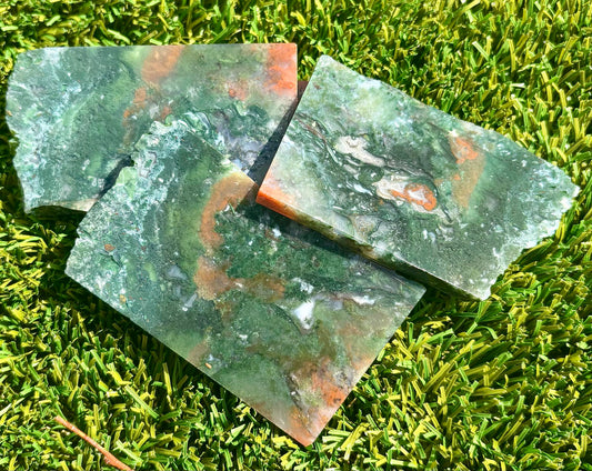 Thick Green Mossy Agate
