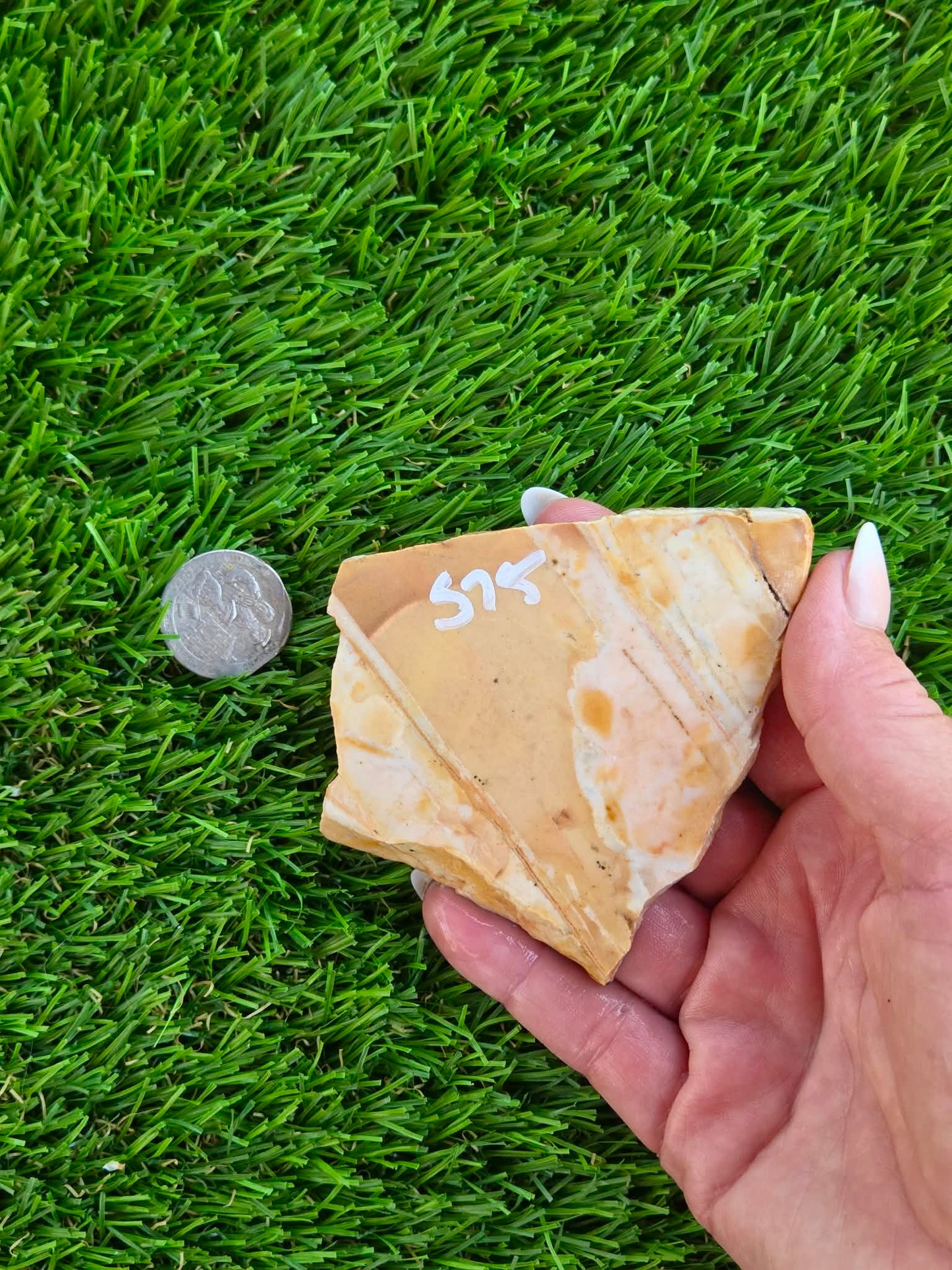 Natural Banded Mexican Onyx Calcite Slabs L575-580