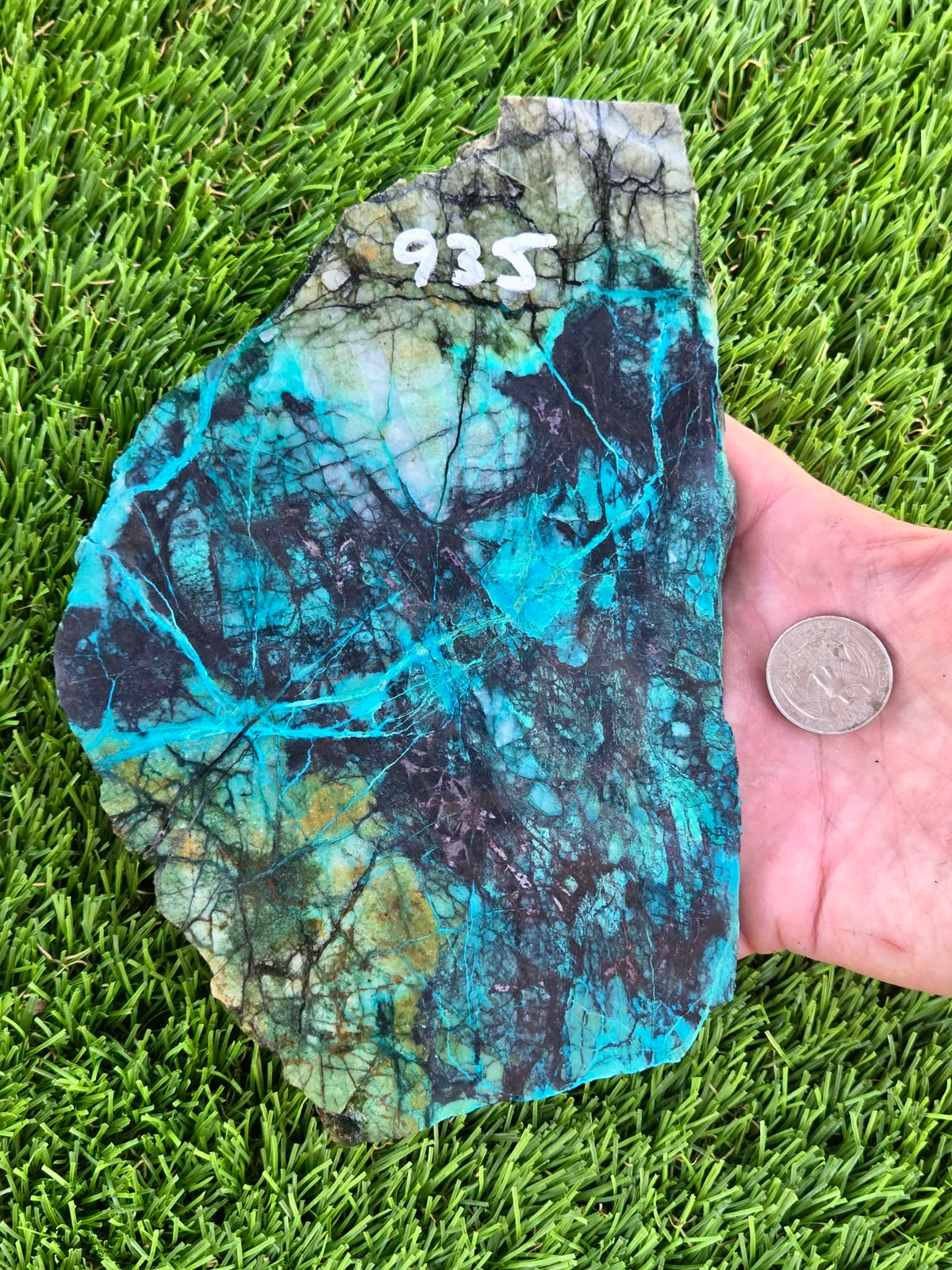 Inspiration Mine Chrysocolla & Cuprite Slabs T935–936