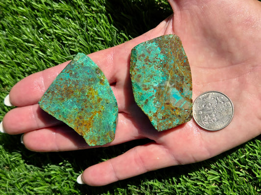 Globe Chrysocolla Slab Bundle-SB16
