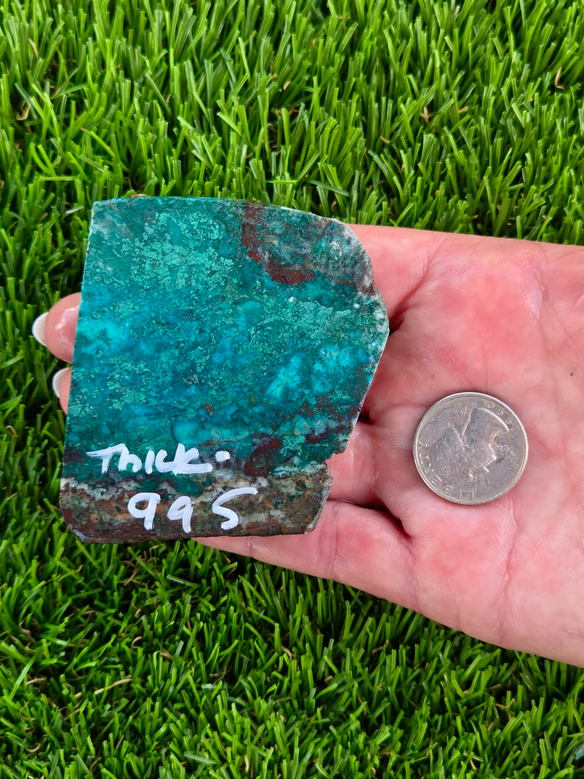 Globe Chrysocolla & Malachite Slabs V991–995