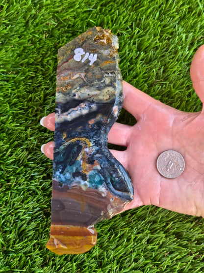Indonesian Magnetic Banded Jasper Slabs Q813–819