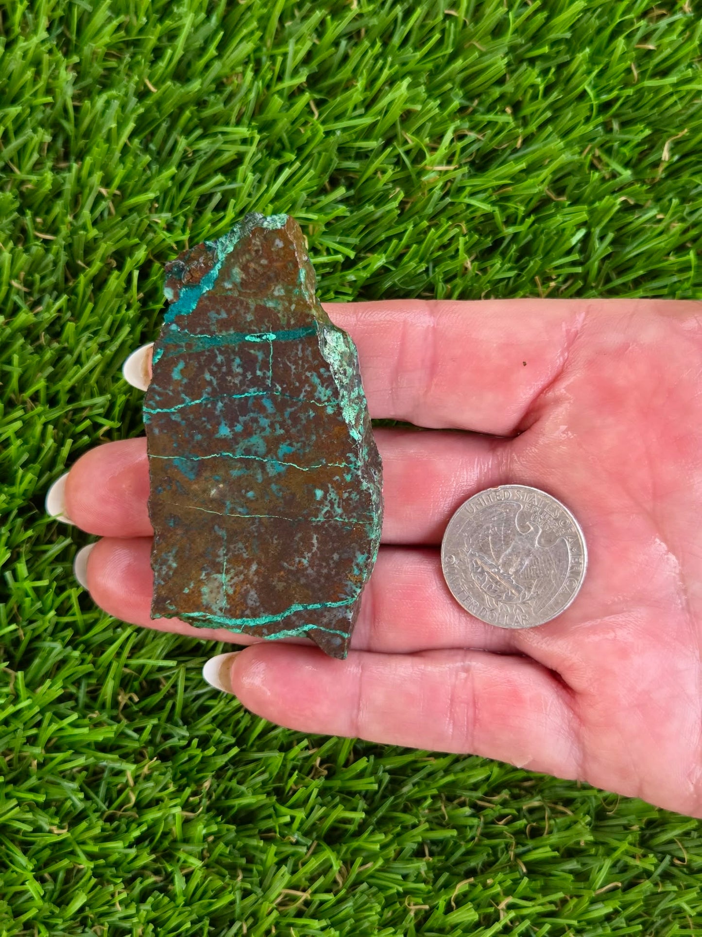 Globe Chrysocolla Spiderweb Slabs R871–878