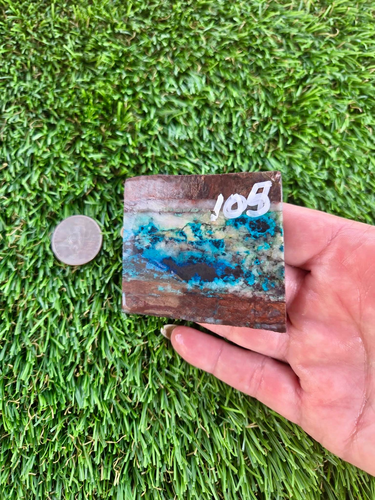 Shattuckite Slabs B101-106
