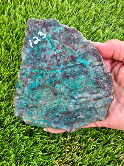 Globe Chrysocolla Slabs B120-124