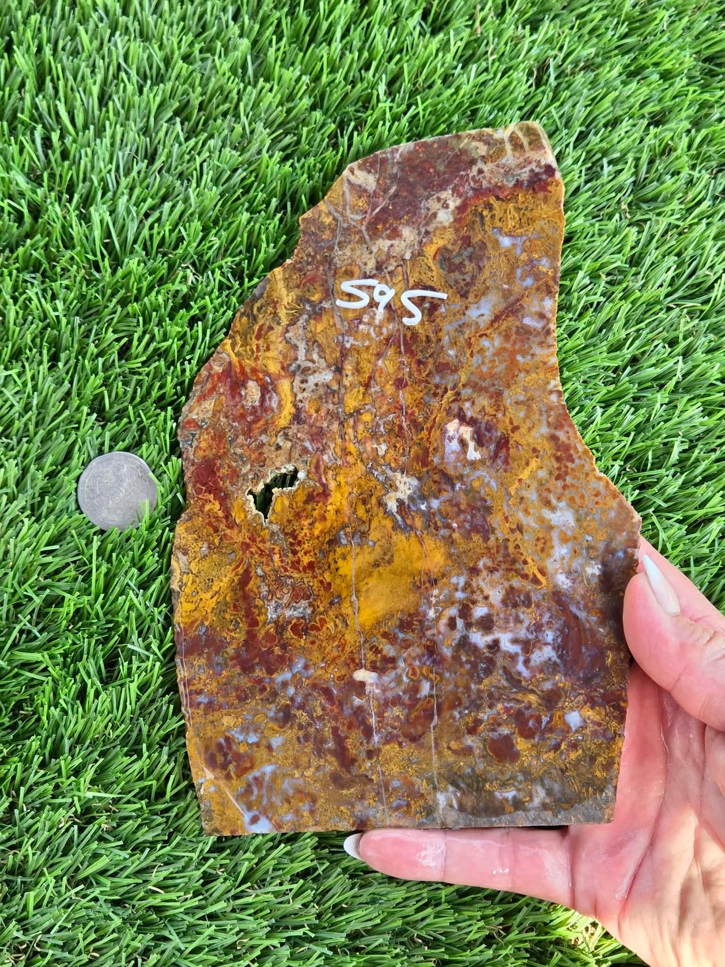 Camp Verde Moss Agate Slabs M591-594