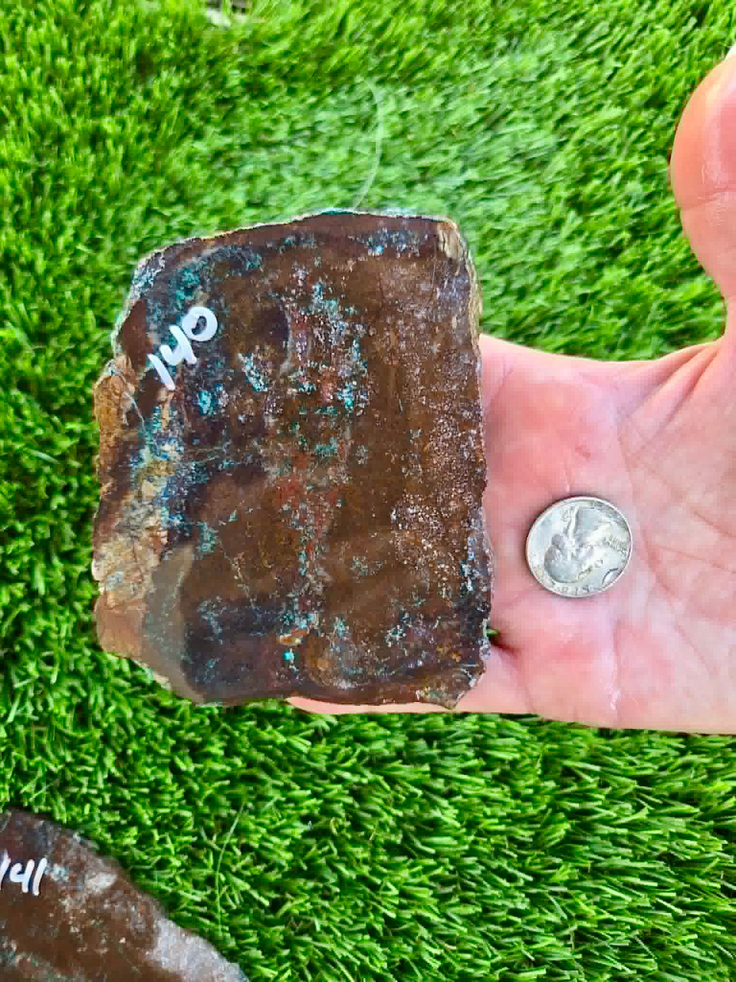 Planet Mine Chrysocolla 
Slab 138-141