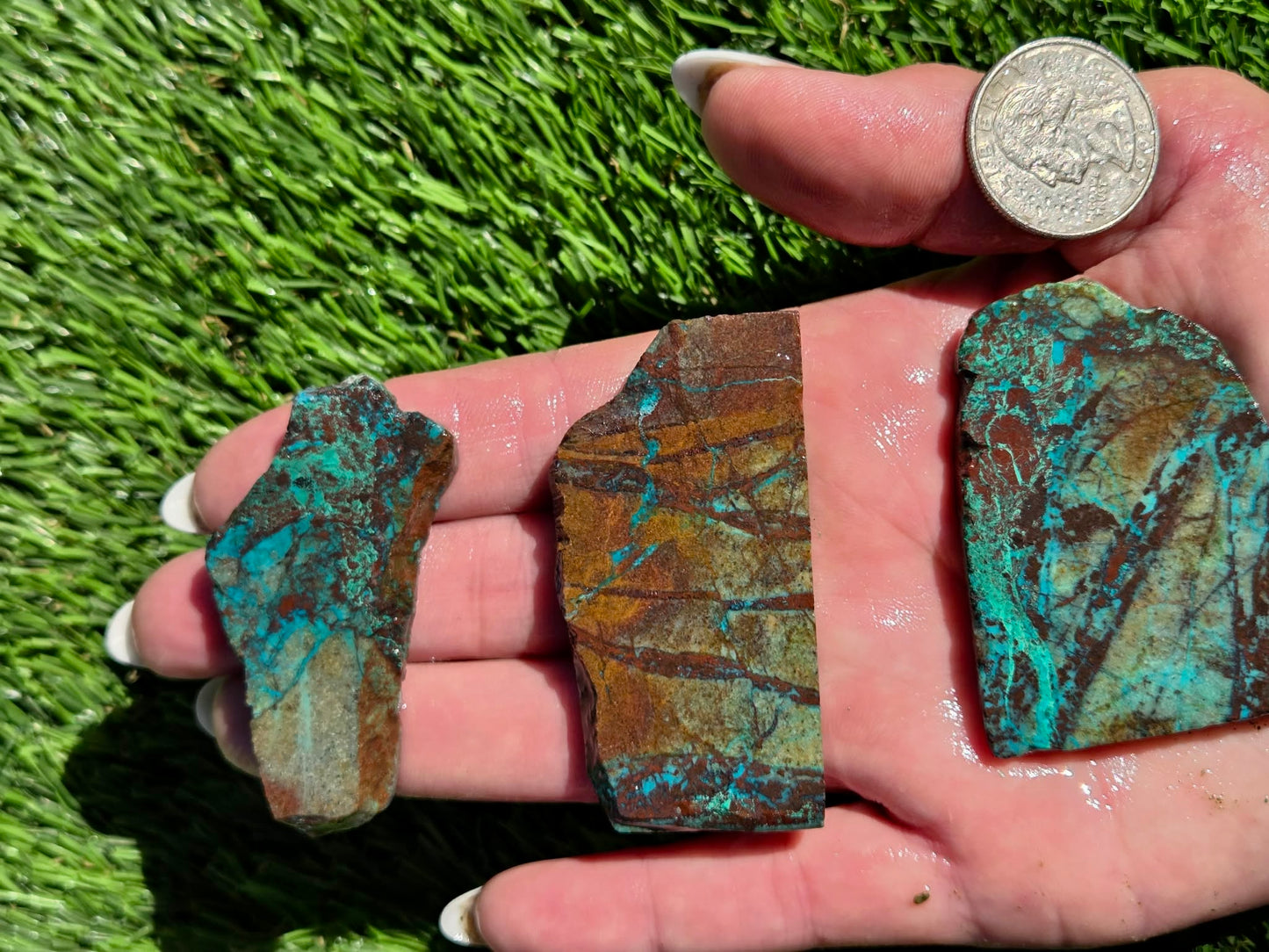 Globe Chrysocolla Slab Bundle-SB51