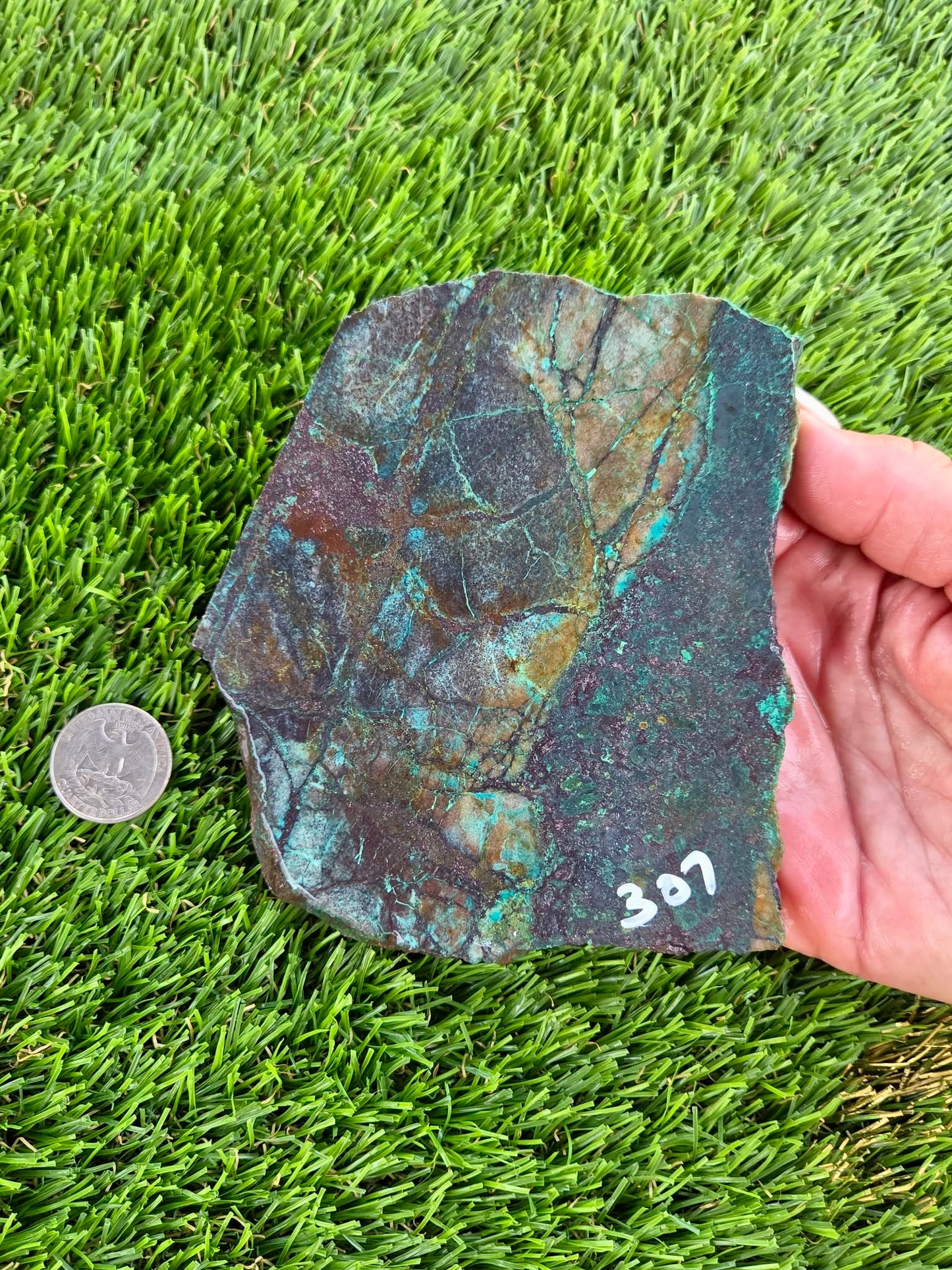Copper & Malachite Matrix Slabs F302-308