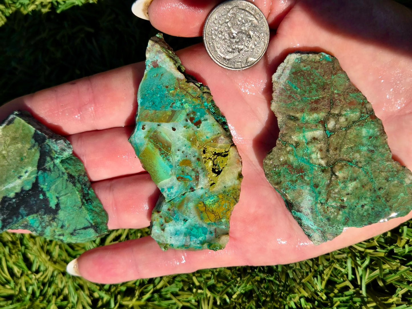 Globe Chrysocolla Slab Bundle-SB58