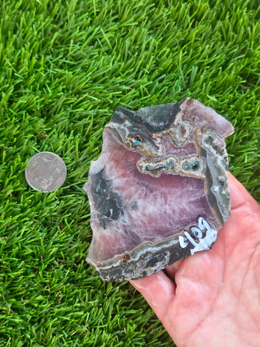 Banded Amethyst & Agate Slabs H409-414