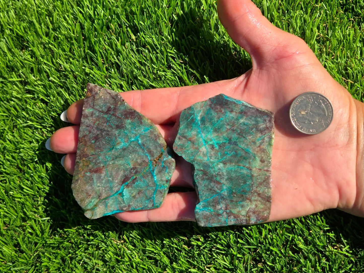 Spiderweb Malachite Slab Bundle SB142