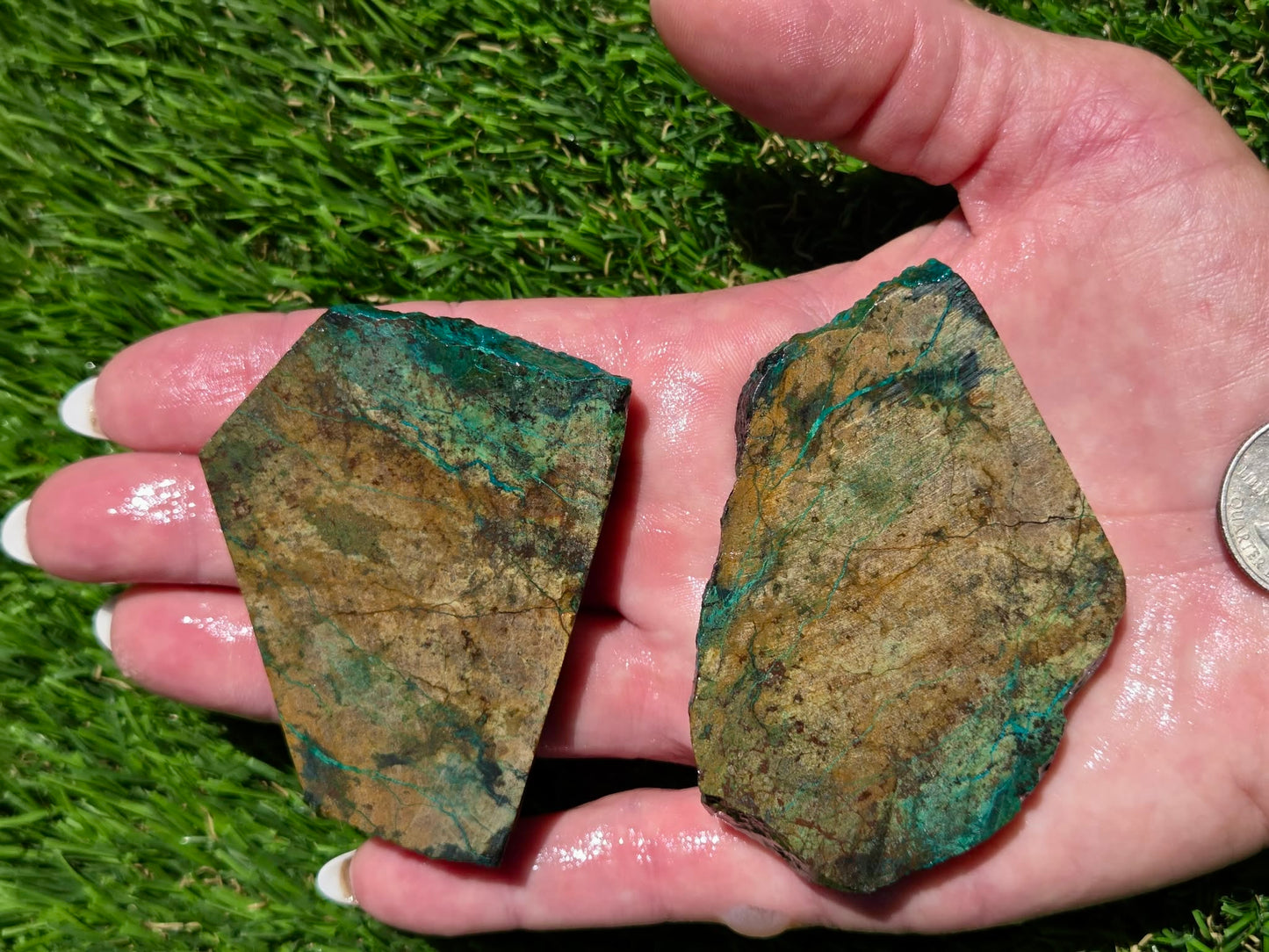Chrysocolla Malachite Mix Slab Bundle – Parker SB118