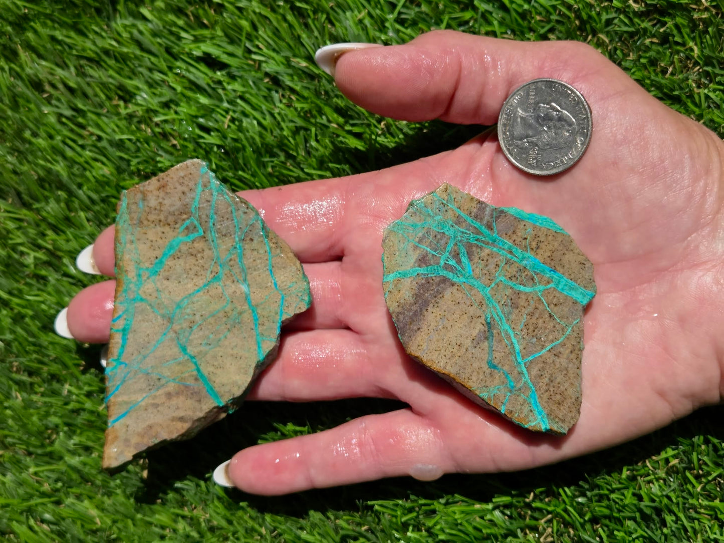 Spiderweb Malachite Slab Bundle SB120