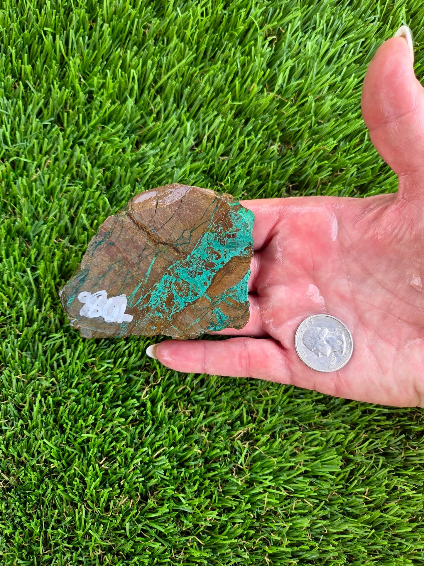 Globe Chrysocolla & Malachite Slabs R859–863