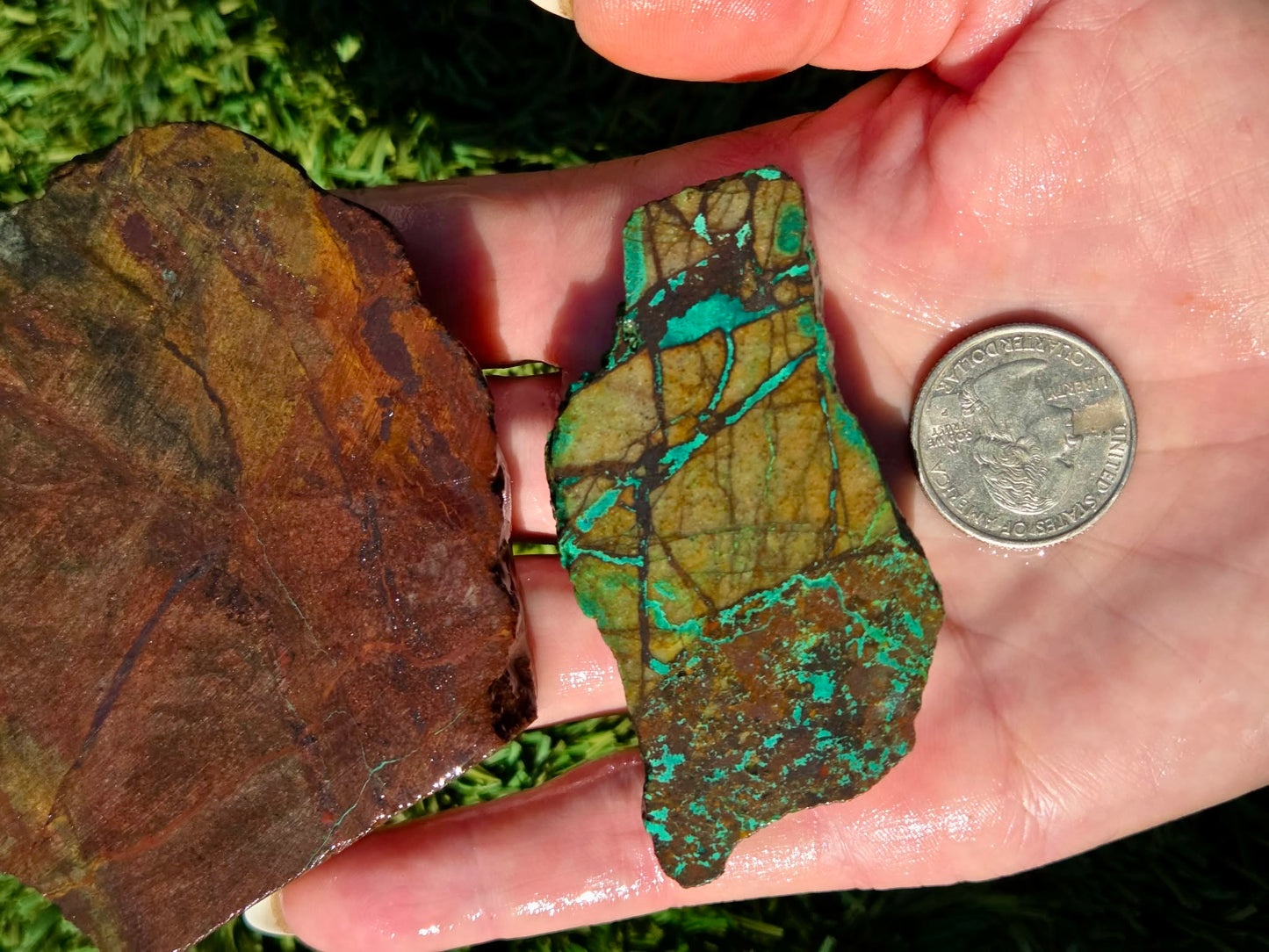 Globe Chrysocolla Slab Bundle-SB36