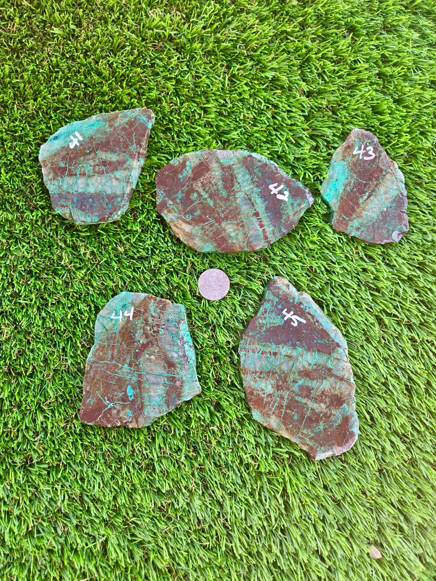 Globe Chrysocolla Slab A41-45
