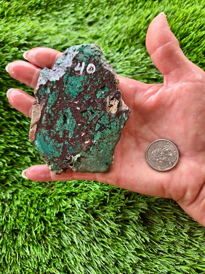 Globe Chrysocolla Slabs 37-40