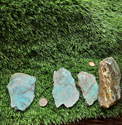 Globe Chrysocolla Slabs 23-26