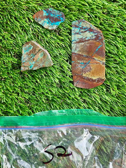 Globe Chrysocolla Slab Bundle -52