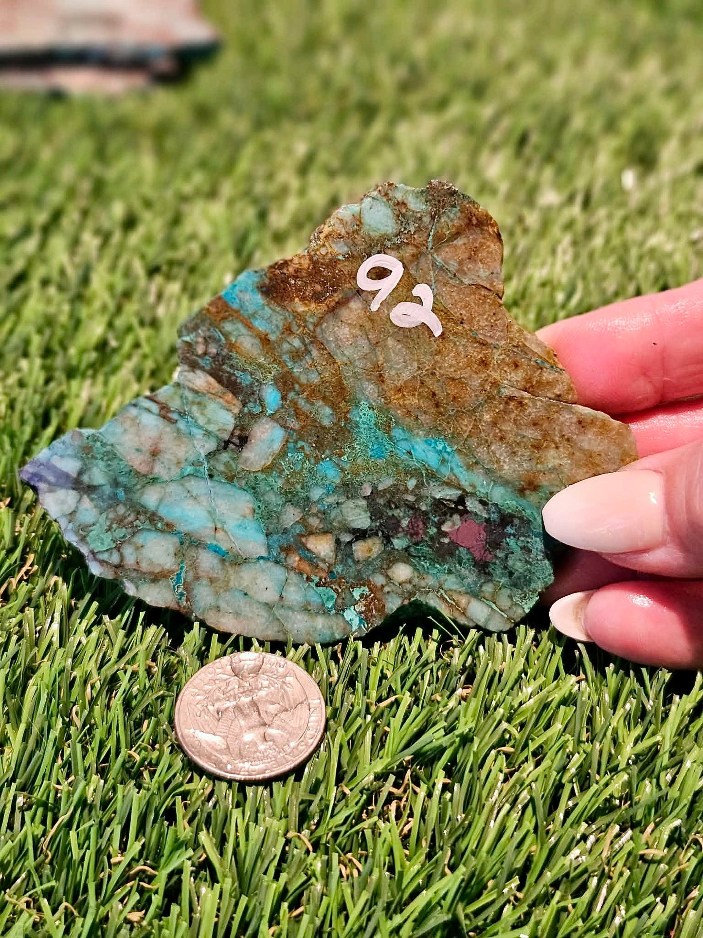 Globe Chrysocolla Slabs 91-94