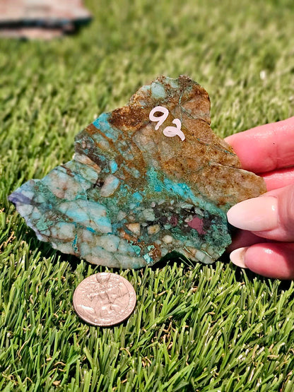 Globe Chrysocolla Slabs 91-94