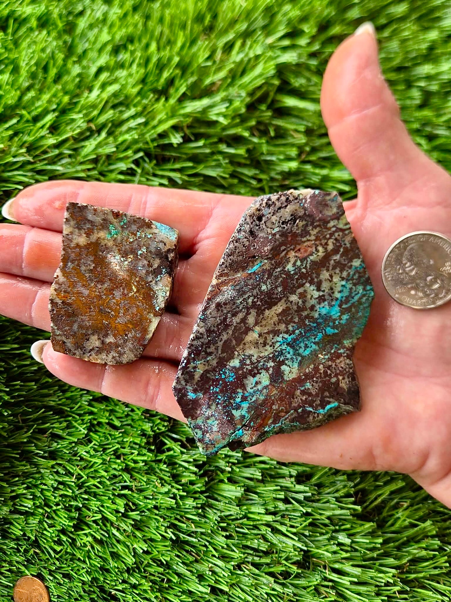Globe Chrysocolla Slab Bundle -34