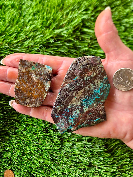 Globe Chrysocolla Slab Bundle -34
