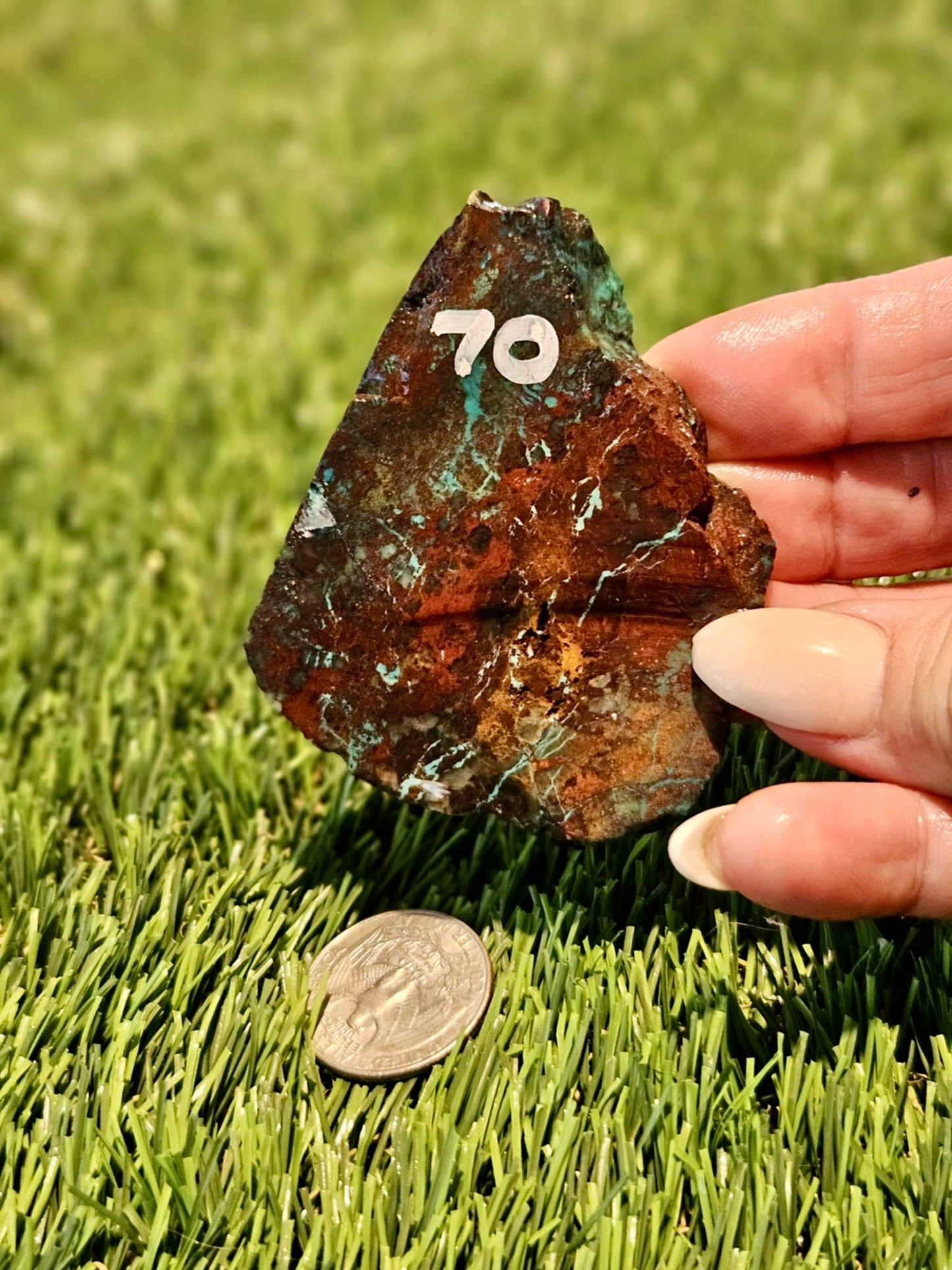 Globe Chrysocolla Slabs 67-72