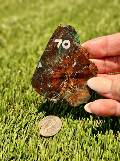Globe Chrysocolla Slabs 67-72