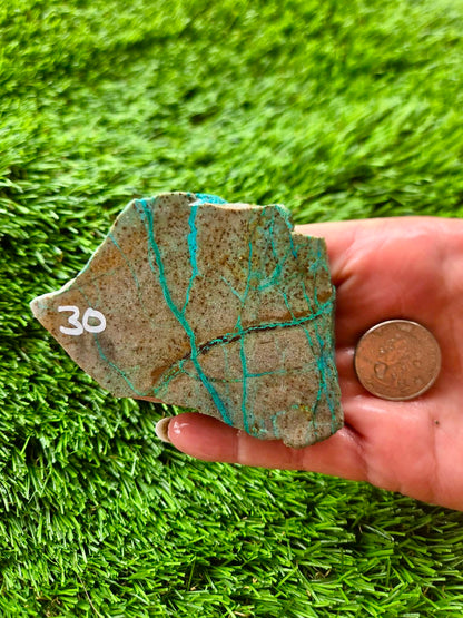 Globe Chrysocolla Slabs 27-31