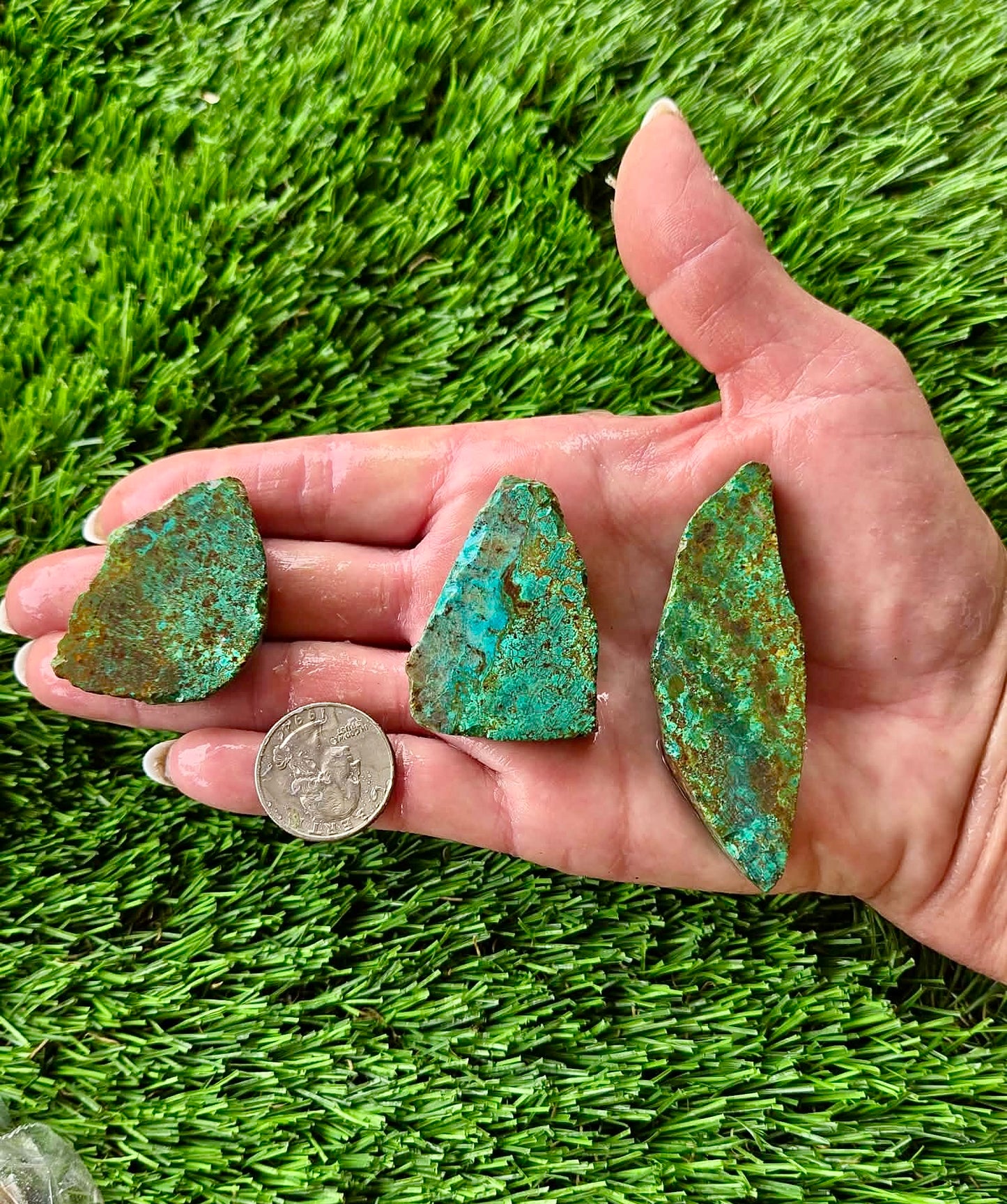 Globe Chrysocolla Slab Bundle -18