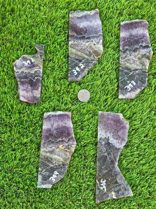 Chevron Amethyst Slabs H391-395