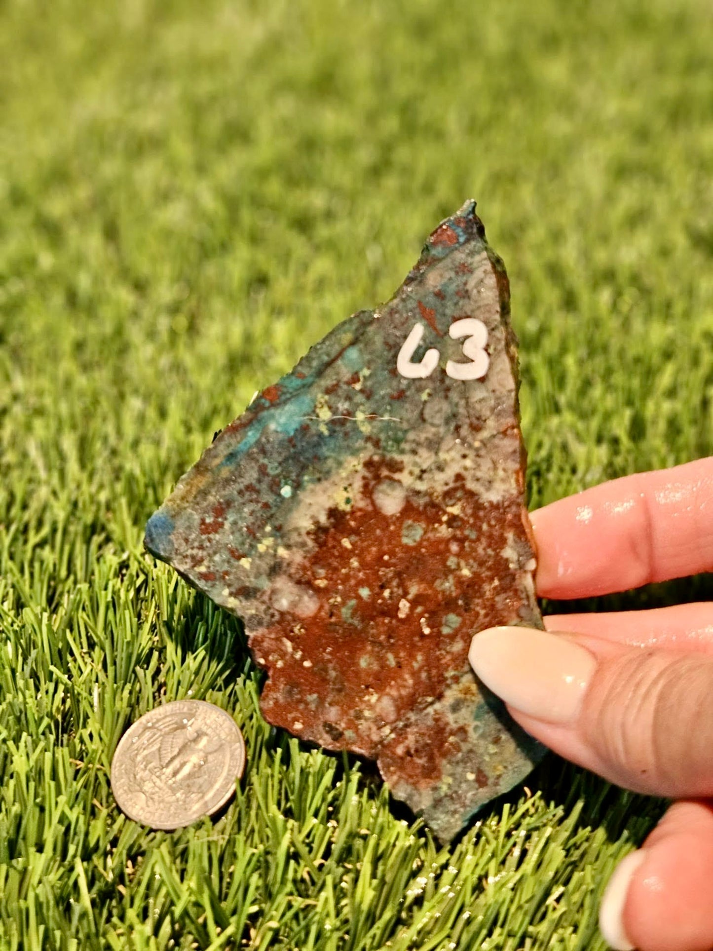 Globe Chrysocolla Slabs 61-66