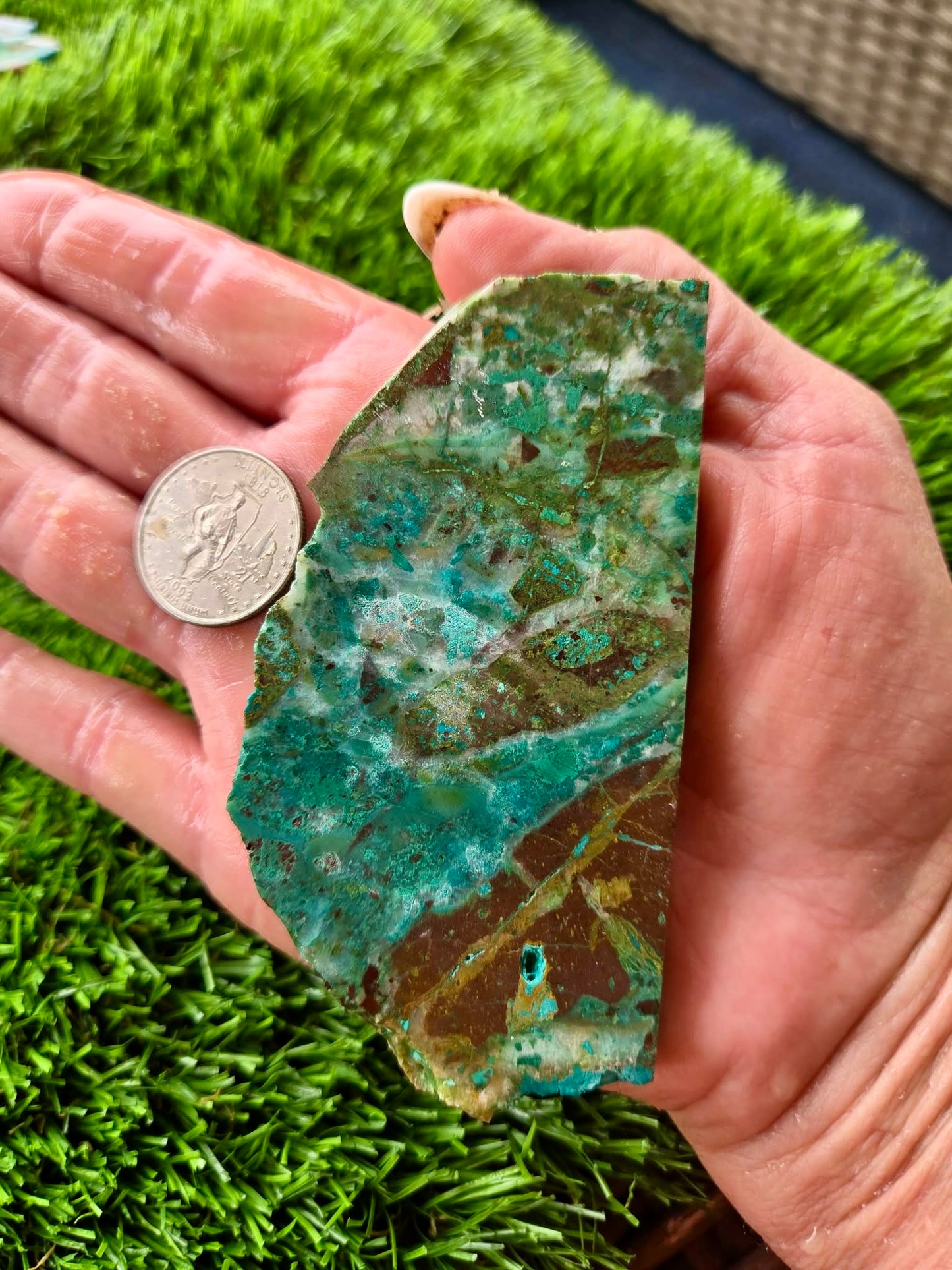 Globe Chrysocolla Slab 17-22