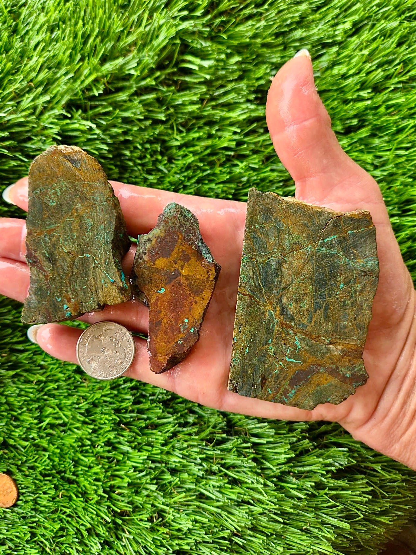 Globe Chrysocolla Slab Bundle -31